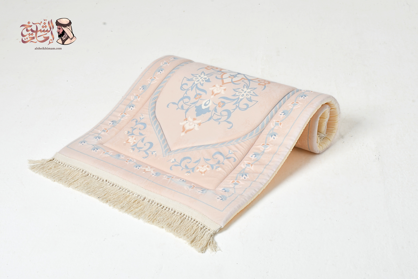 Comfort Prayer Mat "Firdaus (فردوس)" In Beige - سجاده صلاه مبطنه